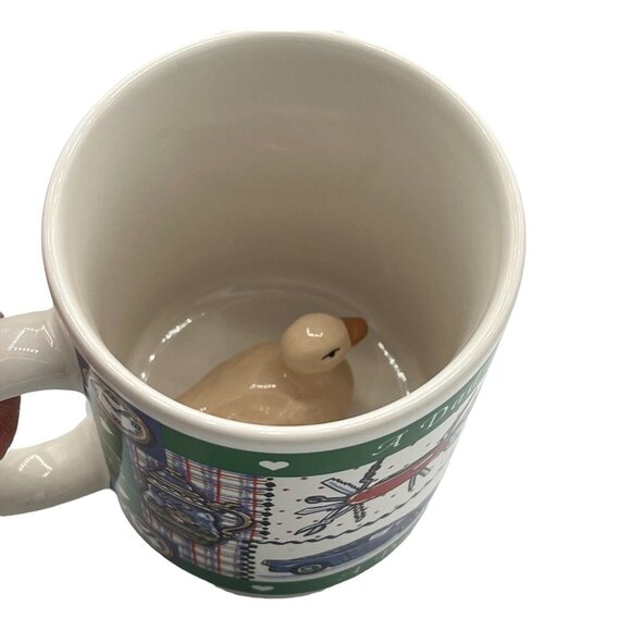 A Dad is Love Ceramic Coffee Mug Cup Duck Figure Inside Train Watch Fishing Car - Picture 6 of 7